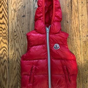 Moncler Red Kids Puffer Vest